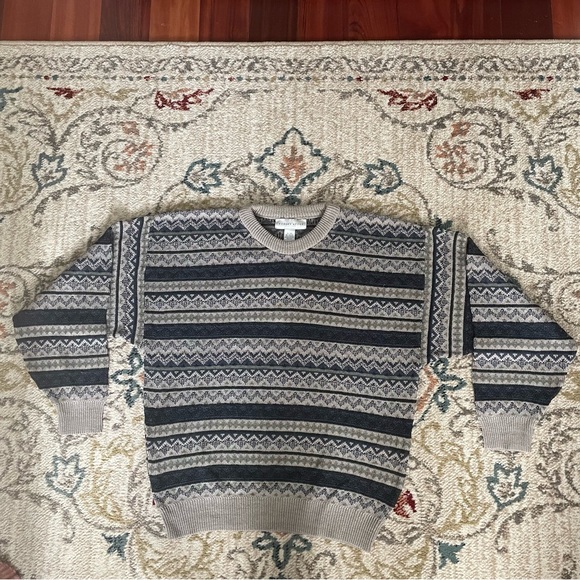 Robert Stock Other - Robert Stock Geometric Grandpa Sweater
